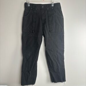 Vtg Dickies Black Carpenter pants distressed (cut legs)